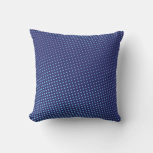 Blue comic pop-art halftone background vintageabst throw pillow