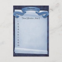 Blue Commitment Ceremony Custom Driving Directions