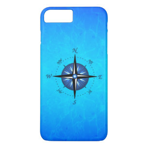 Blue Compass Rose Case-Mate iPhone Case
