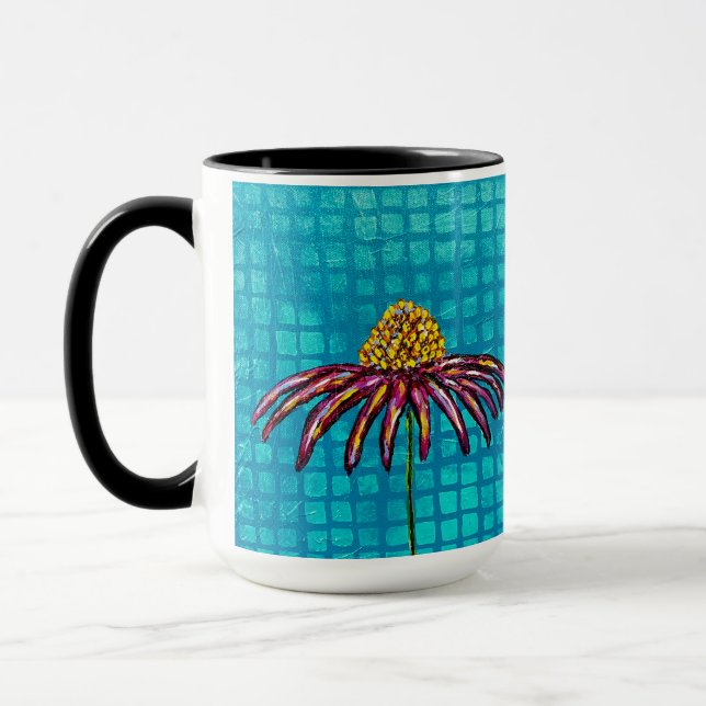 Blue Coneflower mug (Left)