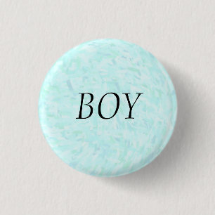 Blue Confetti 1 Inch Round Button
