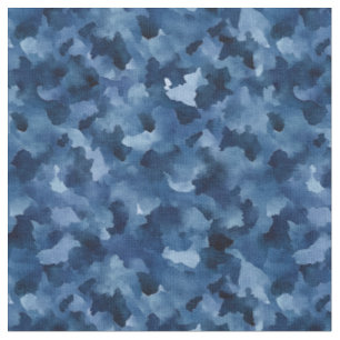 Blue Confetti Abstract Fabric