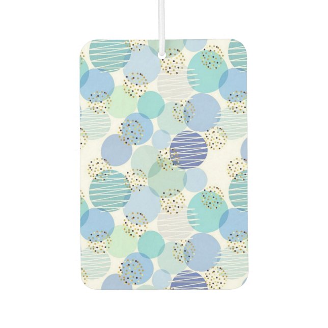 Blue Confetti Air Freshener (Front)