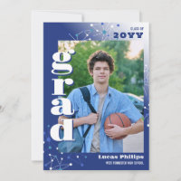 Blue Connections 2 in 1 Photo Graduation