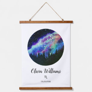 Blue Constellation Scorpio Horoscope Sign Gift Hanging Tapestry