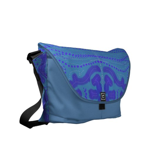 Blue convergence courier bags