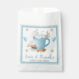 Blue Cookies and Cocoa Birthday Party Favour Bag
