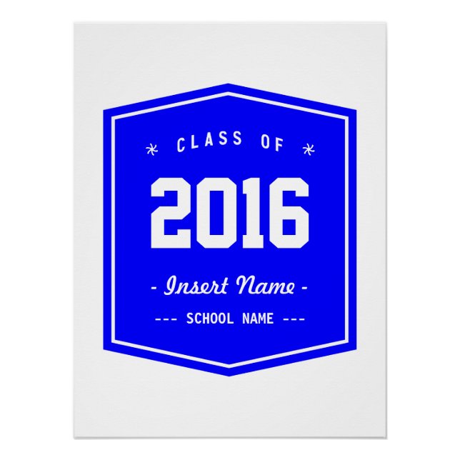Blue Cool Class Poster (Front)