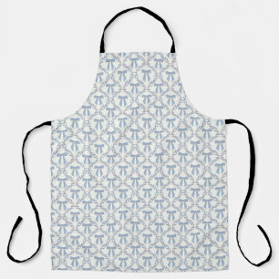 Blue Coquette Bows, Trellis, Preppy Apron