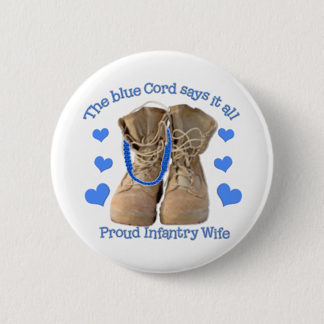 blue cord 2 inch round button (Front)