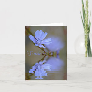 Blue Corn Flower Thank You Card
