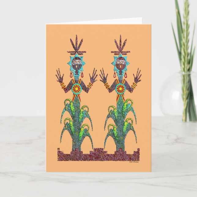 Blue Corn People Card (Front)
