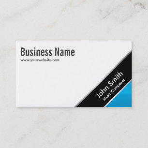 Blue Corner Music Composer Business Card