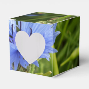 blue cornflower favor box