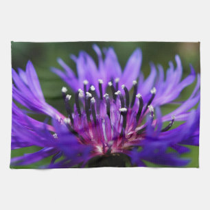 Blue Cornflower Flower Blossoms Peace Love Destiny Kitchen Towel