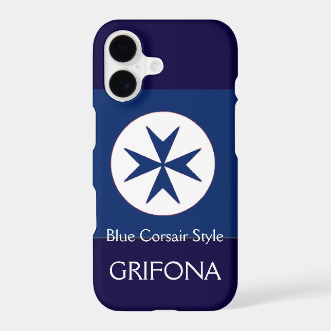 BLUE CORSAIR STYLE octagon cross (Back)