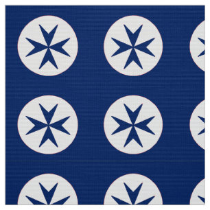 BLUE CORSAIR STYLE octagon cross Fabric