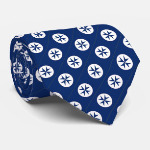 BLUE CORSAIR STYLE octagon cross Tie