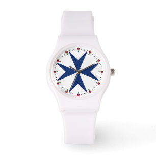 BLUE CORSAIR STYLE Octagon Cross Watch