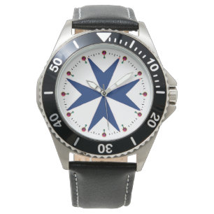 BLUE CORSAIR STYLE octagon cross Watch
