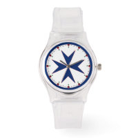 BLUE CORSAIR STYLE octagon cross