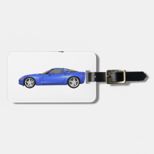 Blue Corvette: Luggage Tag