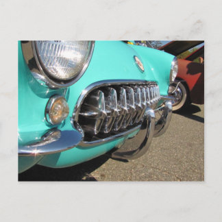 Blue Corvette ~ postcard