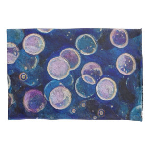 Blue Cosmic Orbs Pillowcase