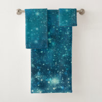 Blue Cosmic Spacey Starry Sky