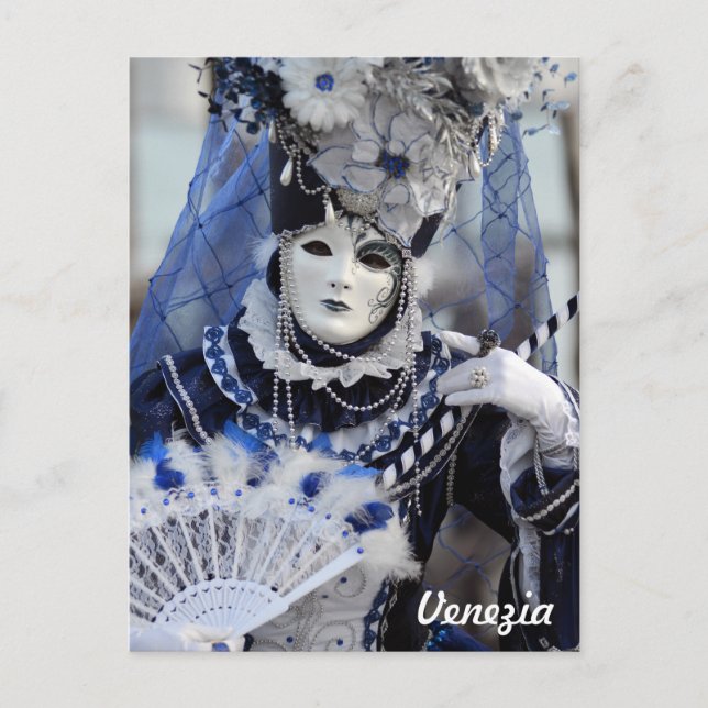 Blue Costume Postcard (Front)
