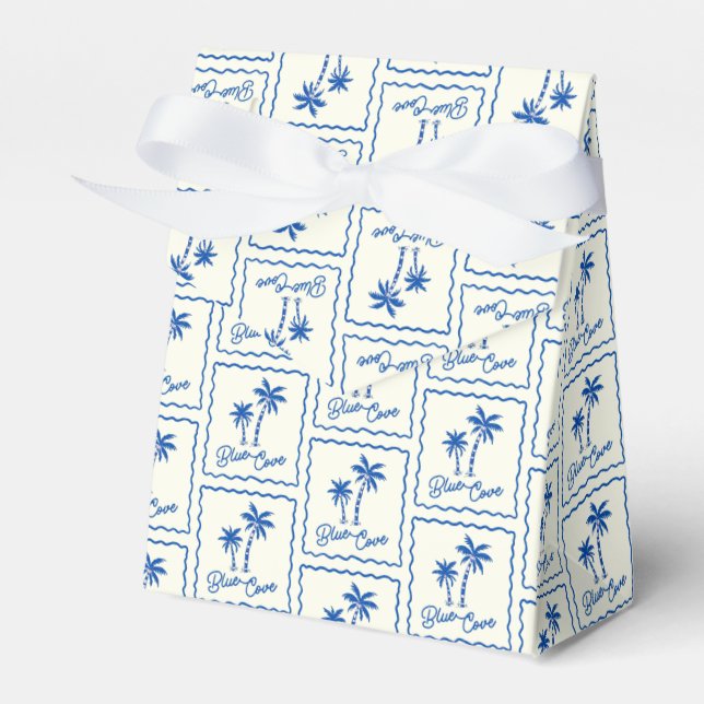Blue Cove Favor Box (Front Side)