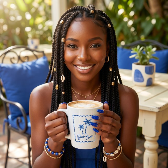 Blue Cove Latte Mug (Creator Uploaded)