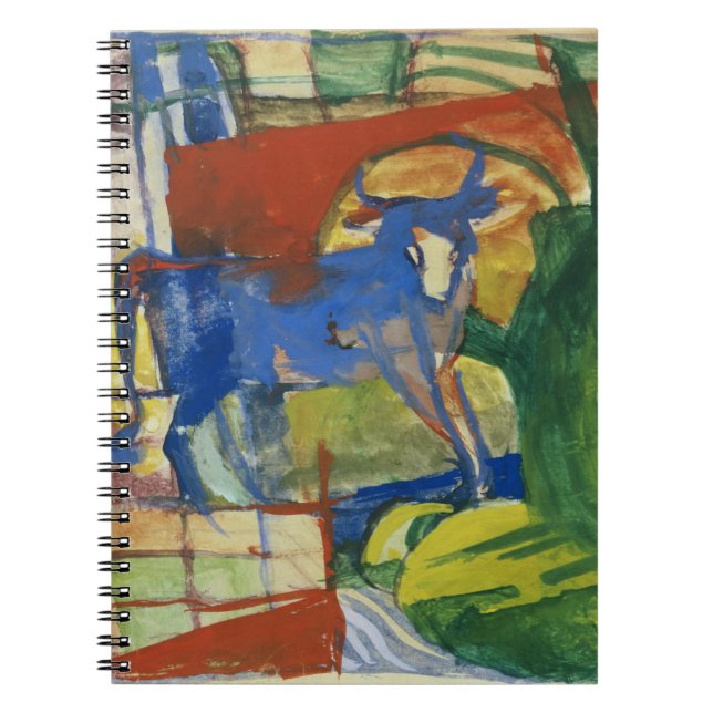 Blue Cow, 1914 (tempera on paper) Notebook (Front)