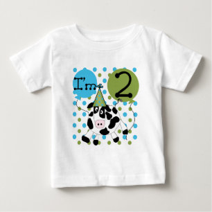 Blue Cow 2nd Birthday Tshirts and Gifts