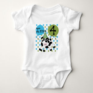 Blue Cow 4th Birthday Tshirts and Gifts