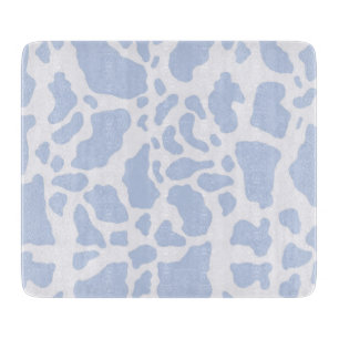 Blue Cow Spots Animal Print Pattern Cutting Board