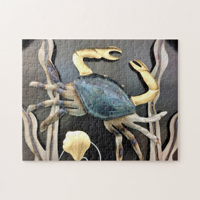 Blue Crab Abstract Jigsaw Puzzle (Horizontal)