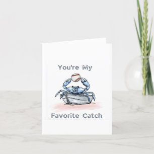 Blue Crab Base Ball Card