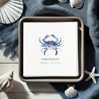 Blue Crab Beach Personalized Bridal Shower