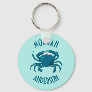 Blue Crab Beach Theme Keychain Key Chain Gift