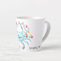 Blue Crab Christmas Mug
