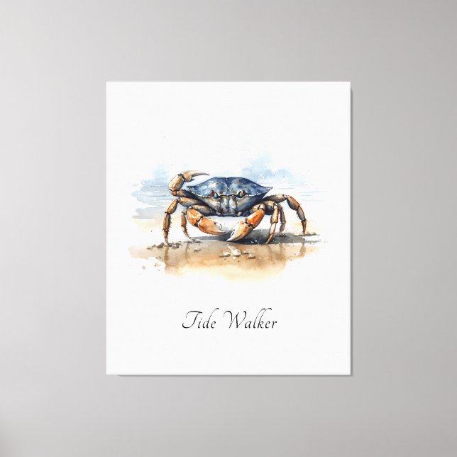 Blue Crab Coastal Kitchen Wall Decor (Front)
