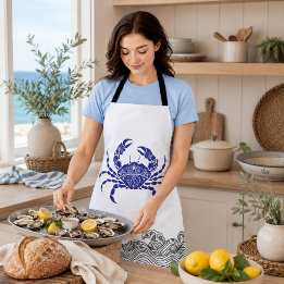 Blue Crab – Coastal Nautical Cooking Apron