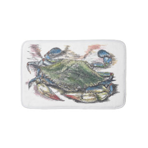 Blue Crab Custom Small Bath Mat