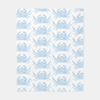 Blue Crab Fleece Blanket