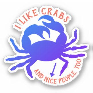 Blue crab funny crabby people personalized