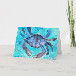 Blue Crab Ggreeting Card
