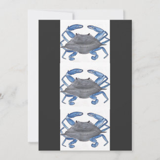 Blue Crab Holiday Card
