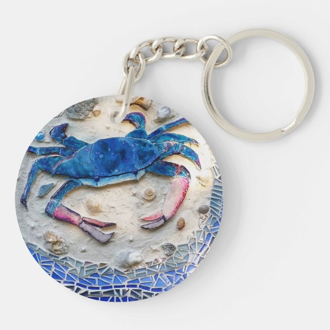 Blue Crab Keychain (Back)