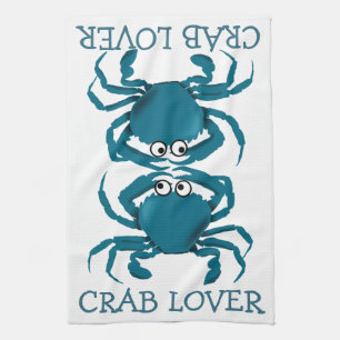 Blue Crab Lover Kitchen Towel